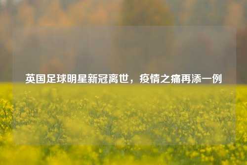 英国足球明星新冠离世，疫情之痛再添一例